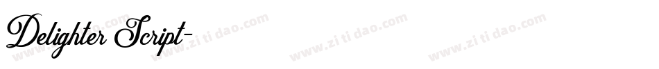Delighter Script字体转换